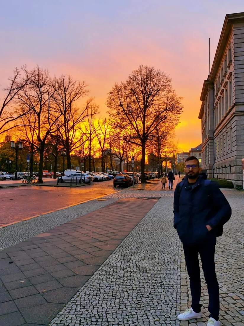 Berlin at sunset